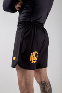 KINGZ Orange Grappling Shorts